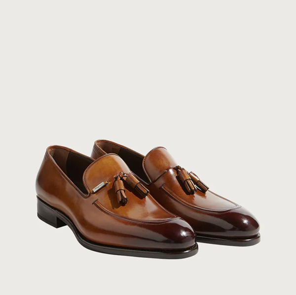Giày Salvatore Ferragamo Moccassin Tassels 'Amber' 02B209-696294 - Ảnh 2