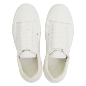 Giay Alexander Mcqueen Deck Plimsol 'White' 697120-W4MV7-9000