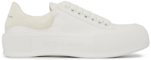 Giay Alexander Mcqueen Deck Plimsol 'White' 697120-W4MV7-9000