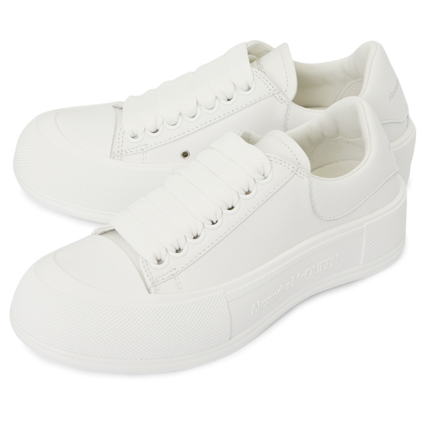 Giay Alexander Mcqueen Deck Plimsol 'White' 697121-WIAB6-9065