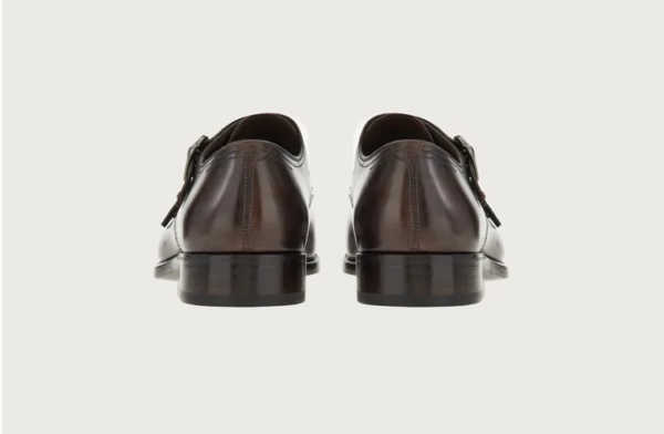 Giày Salvatore Ferragamo Double Monkstrap 'Stone' - Ảnh 3