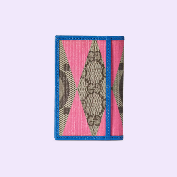 Vi Gucci GG Rhombus Print Card Case 'Multicolor' 699267-FAA3C-9841