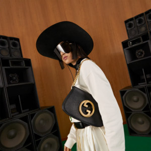 Tui Gucci Blondie Shoulder 'Black' 699268-UXX0G-1000