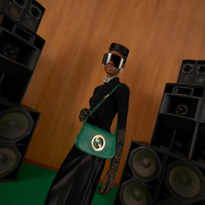 Tui Gucci Blondie Shoulder Bag 'Emerald Green Leather' ‎699268-UXX0G-3120