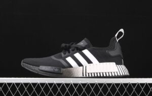 Alternative view of Giày Adidas NMD R1 'Glitch Black White' FV3649