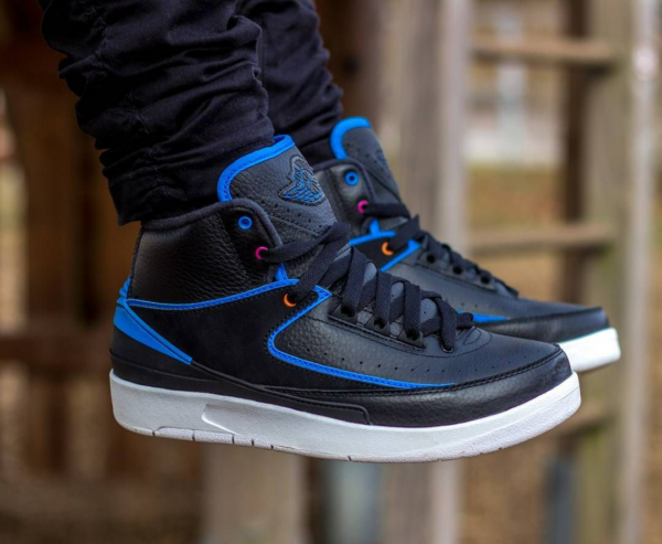 Giày Nike Air Jordan 2 Retro BG Radio Raheem 'Black' 834276-015 - Ảnh 3