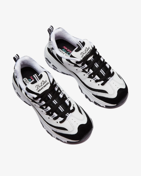 Giày Skechers D'lites-March Forward 'White Black' 13148-WBK - Ảnh 5