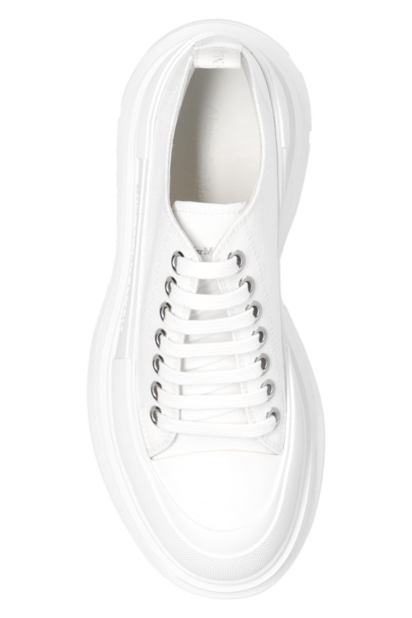 Giày Alexander McQueen Wmns Tread Slick Lace Up 'White' 611705-W4MV2-9000 - Ảnh 3