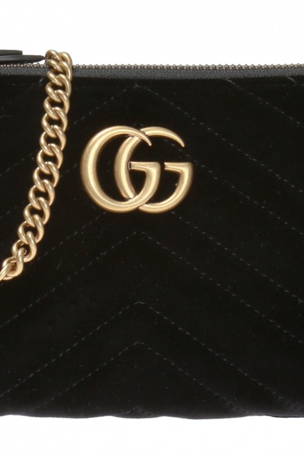 Túi Gucci GG Marmont Shoulder Bag Black 443447 9QIDT 1000 - Ảnh 4