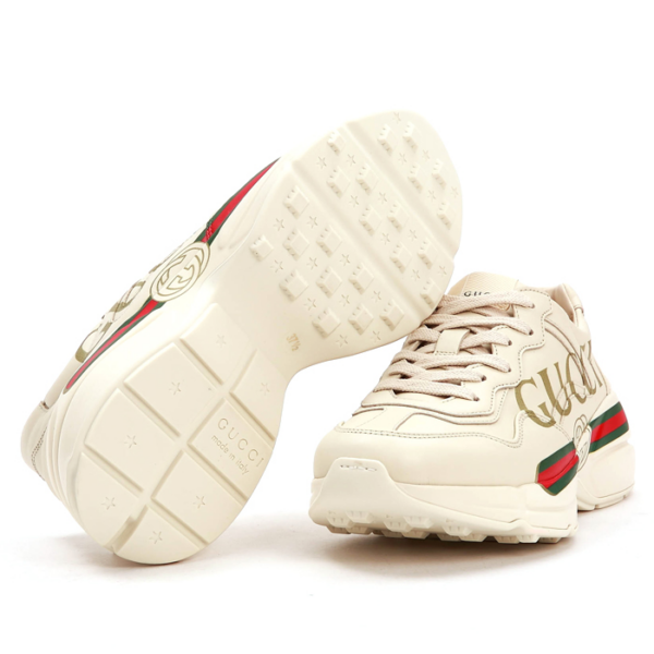 Giày Gucci Wmns Rhyton Leather Sneaker 'Logo' 528892-DRW00-9522 - Ảnh 6