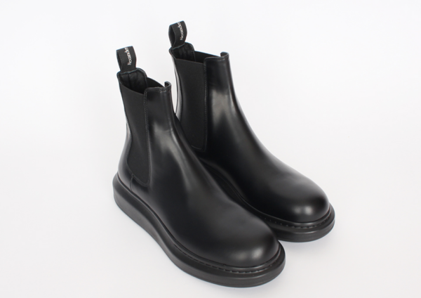 Giày Alexander McQueen Leather Chelsea Boots 'Black' 586198-WHX52-1000 - Ảnh 7