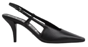Giày Gucci Women's Slingback Pump Black Leather 674666-C9D00-1000