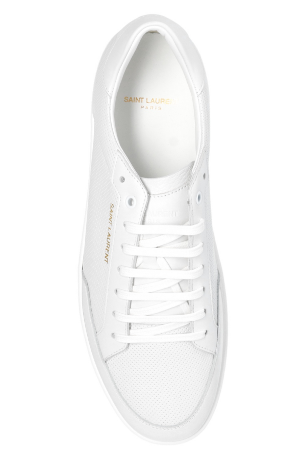 Giày Saint Laurent Court Classic SL10 Perforated White 6032231JZ109030 - Ảnh 3