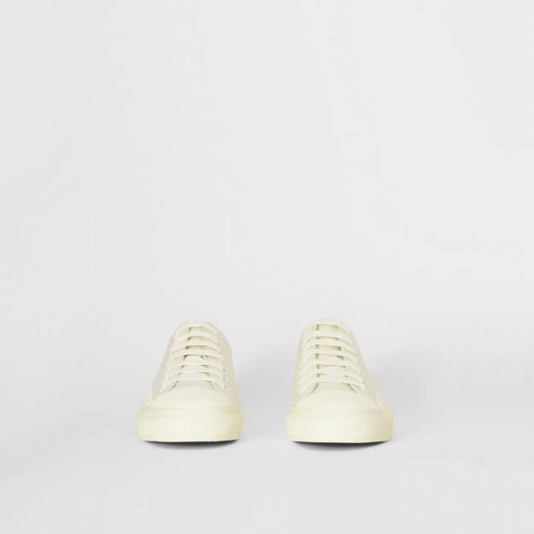 Giày Burberry Logo Print Cotton Garbadine 'Vanilla' 80450771 - Ảnh 2