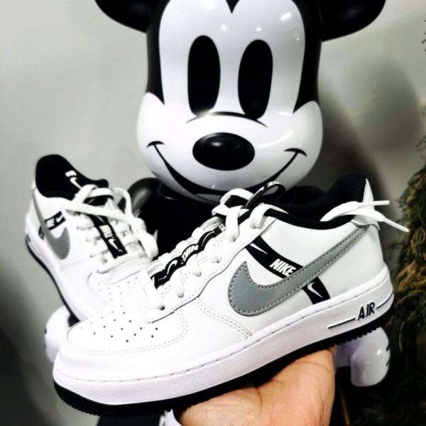 Giày Nike Air Force 1 LV8 KSA GS 'White Silver' CT4683-100 - Ảnh 3