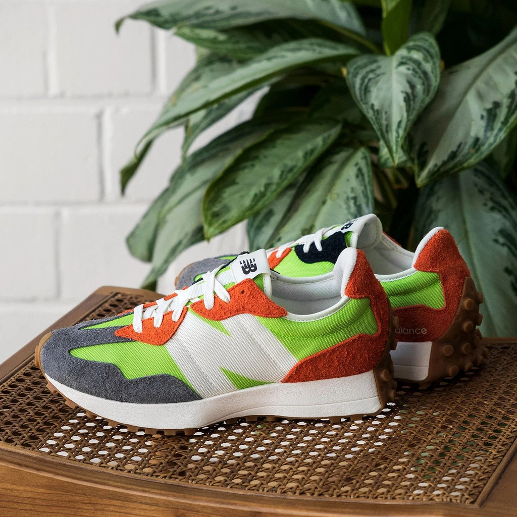Giày New Balance 327 'Fluorescent Green' MS327SFA - Ảnh 2
