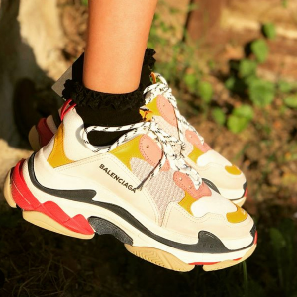 Giày Balenciaga Wmns Triple S Trainer 'Pink Black' 524038-W09O5-9035 - Ảnh 4