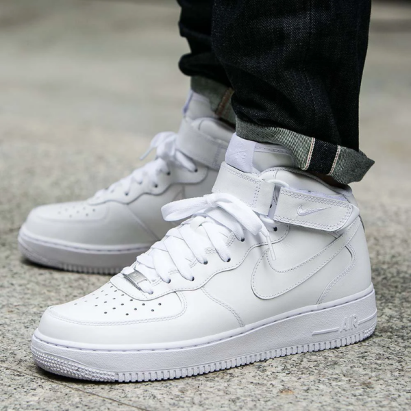 Giày Nike Air Force 1 Mid 'All White' 07 315123-111 - Ảnh 3
