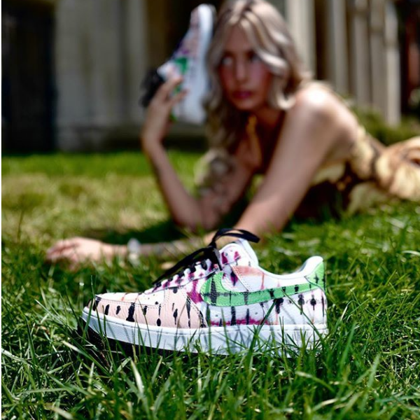 Giày Nike Air Force 1 Black Tie Dye CW1267-101 - Ảnh 3