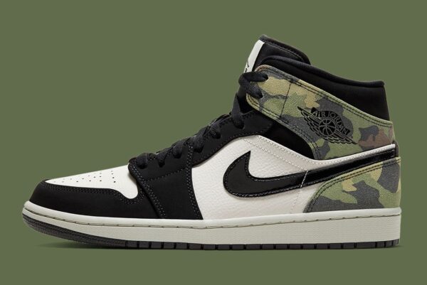 Giày Nike Air Jordan 1 Mid 'Camo' (2020) CW5490-001 - Ảnh 8