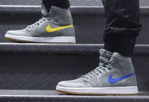 Giày Nike Air Jordan 1 High Flyknit 'Clay Green' 919704-333 - Ảnh 5