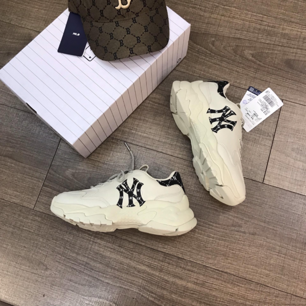 Giày MLB Bigball Chunky Mono Heel NY 'Cream' 3ASHCM11N-50BKS - Ảnh 5