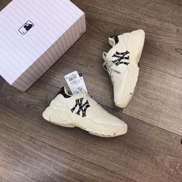 Giày MLB Bigball Chunky Mono Heel NY 'Cream' 3ASHCM11N-50BKS - Ảnh 4