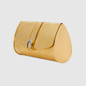 Tui Gucci GG Clutch With Crystals 'Gold Metal' ‎701217-I3FFX-8163