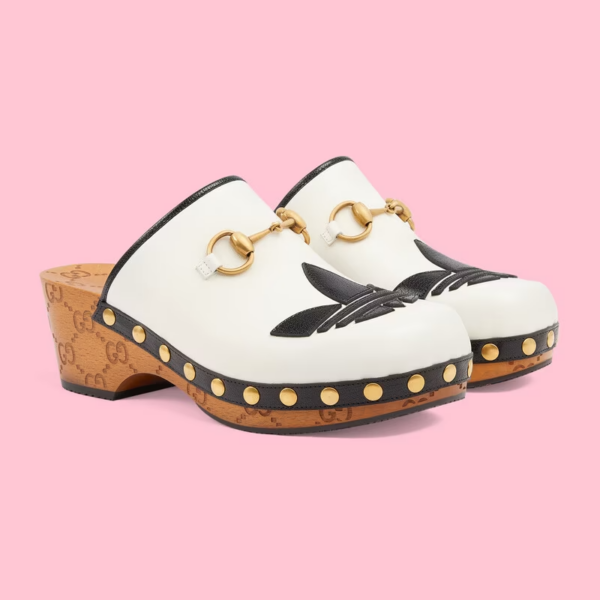 Giày Gucci x Adidas Women's Horsebit clog 'White' 702218-DTNP0-9160 - Ảnh 3