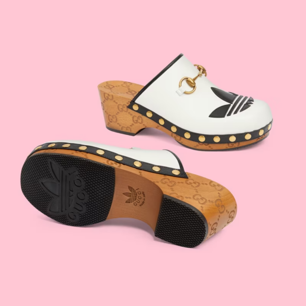 Giày Gucci x Adidas Women's Horsebit clog 'White' 702218-DTNP0-9160 - Ảnh 5