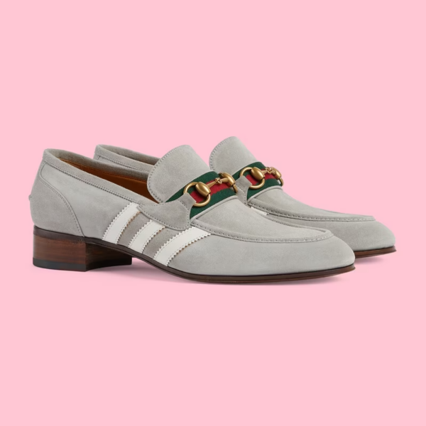 Giày Gucci x Adidas Men's Loafer 'Grey' 702283-1DPM0-1470 - Ảnh 3