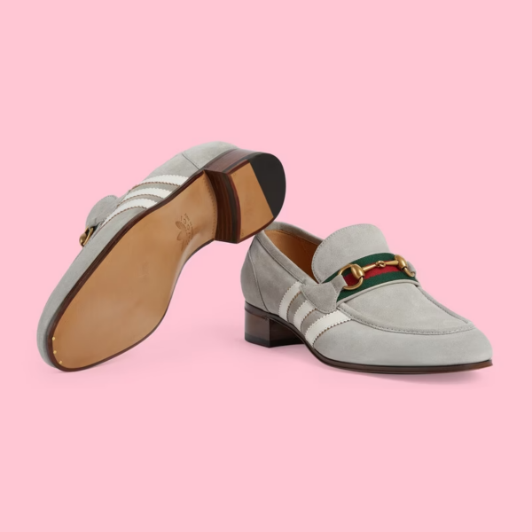 Giày Gucci x Adidas Men's Loafer 'Grey' 702283-1DPM0-1470 - Ảnh 5