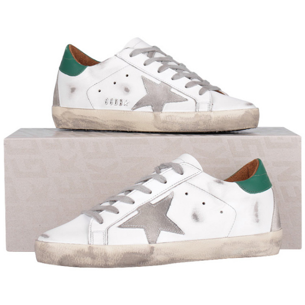 Giày Golden Goose Super Star White Green GWF00102-F002180-10802 - Ảnh 4