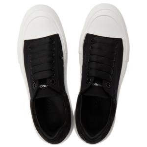 Giay Alexander Mcqueen Deck Plimsol 'Black' 707680-W4MV7-1070