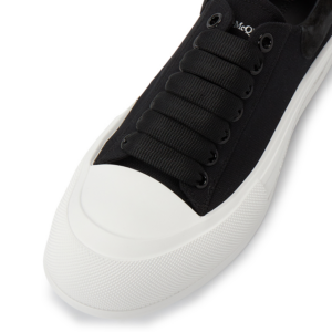 Giay Alexander Mcqueen Deck Plimsol 'Black' 707680-W4MV7-1070