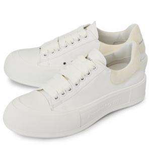 Giay Alexander Mcqueen Deck Plimsol 'White' 707680-W4MV7-9000