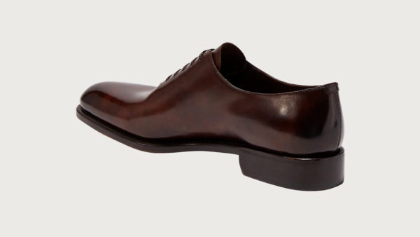 Giày Salvatore Ferragamo Plain Toe Oxford 'Dark Brown' 02B482-707822 - Ảnh 3
