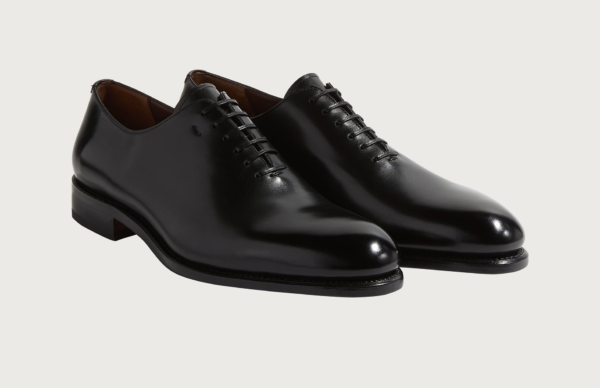 Giày Salvatore Ferragamo Plain Toe Oxford 'Black' 02B482-707825 - Ảnh 2