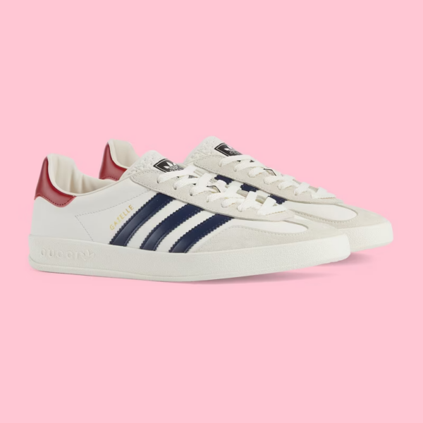 Giày Gucci x Adidas Men's Gazelle 'White' 707847-UTT10-9060 - Ảnh 3