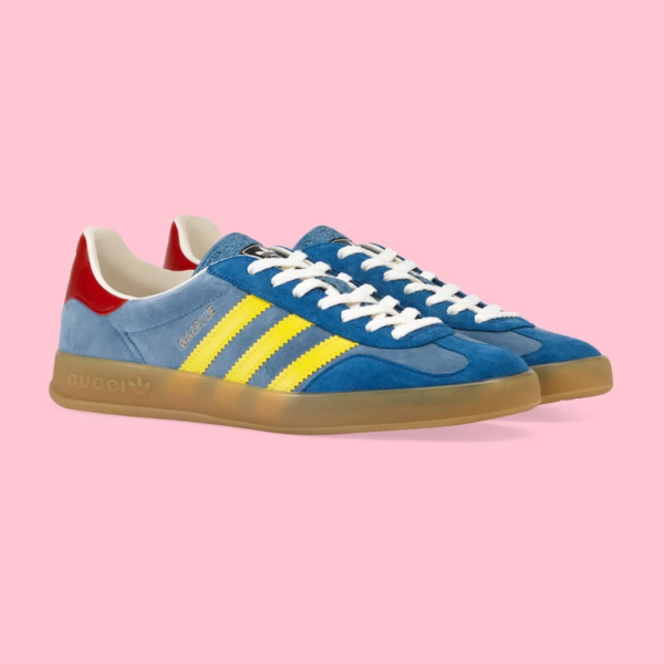 Giày Gucci x Adidas Men's Gazelle 'Blue' ‎707848-9STU0-4860 - Ảnh 2