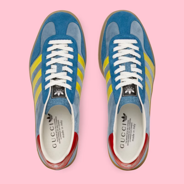 Giày Gucci x Adidas Men's Gazelle 'Blue' ‎707848-9STU0-4860 - Ảnh 3