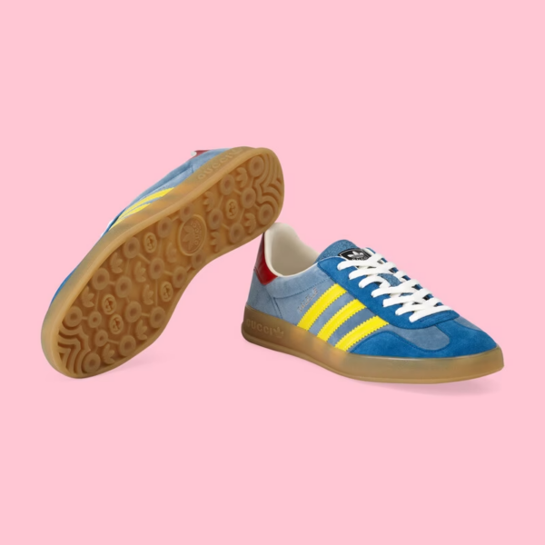 Giày Gucci x Adidas Men's Gazelle 'Blue' ‎707848-9STU0-4860 - Ảnh 4