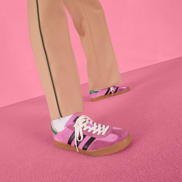 Giày Gucci x Adidas Men's Gazelle 'Pink Velvet' 707848-9STU0-5960 - Ảnh 2