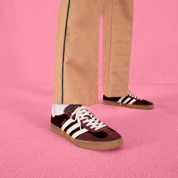 Giày Adidas Gazelle x Gucci 'Burgundy Velvet' 707848-9STU0-6160 - Ảnh 2
