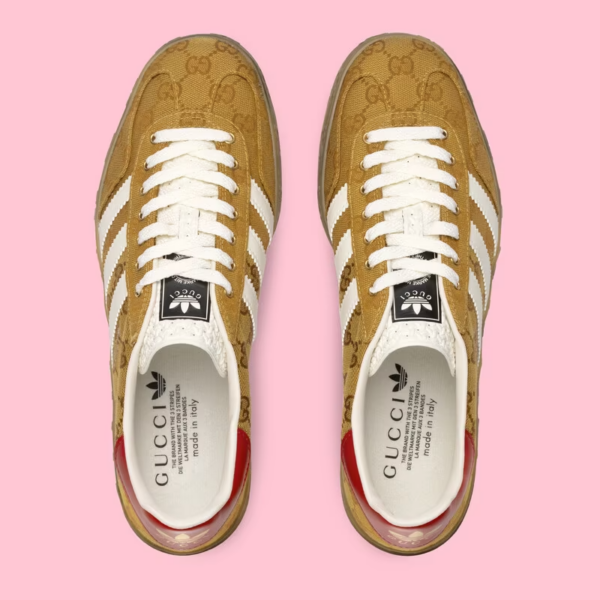 Giày Gucci x Adidas Men's Gazelle 'Brown' 707850-UWV20-7162 - Ảnh 4