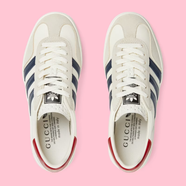 Giày Gucci x Adidas Women's Gazelle 'White' 707861-UTT10-9060 - Ảnh 4