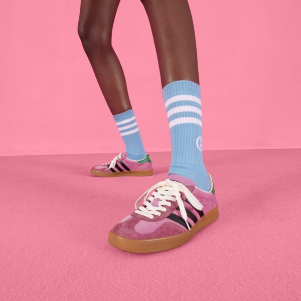 Giày Gucci x Adidas Women's Gazelle 'Pink' 707864-9STU0-5960 - Ảnh 2