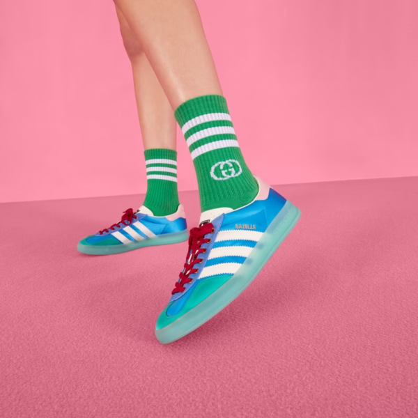 Giày Gucci x Adidas Women's Gazelle 'Blue' ‎707867-U7R10-3660 - Ảnh 2