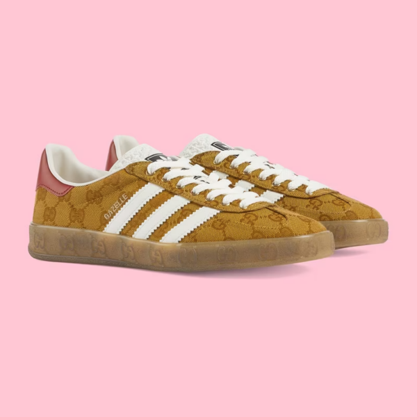 Giày Gucci x Adidas Women's Gazelle 'Yellow' ‎707868-UWV20-7162 - Ảnh 3