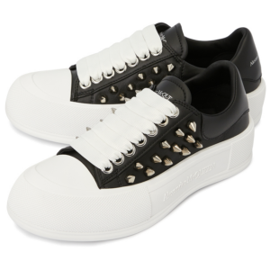 Giay Alexander Mcqueen Deck Plimsol 'Black' 708083-WHT9K-1081